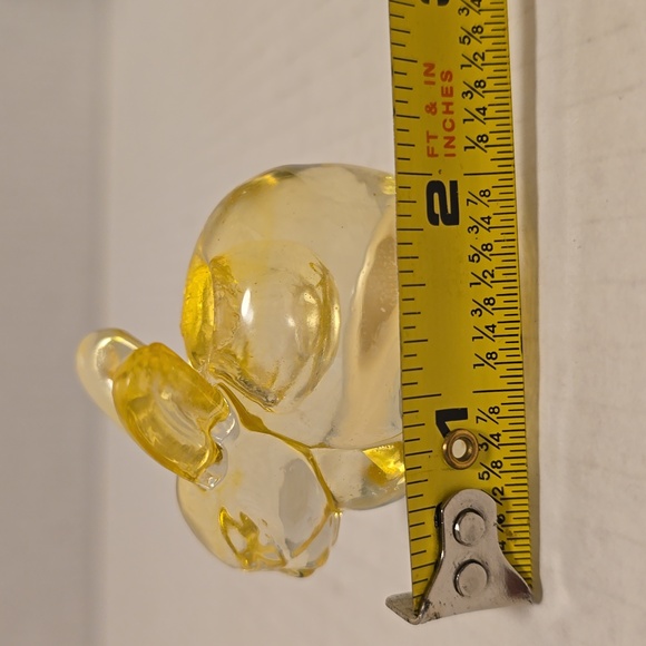 Yellow Glass Rabbit Candle Holder - Picture 10 of 16
